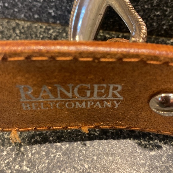 THE WALKER: CHESTNUT BROWN STITCHED BASKET WEAVE RANGER size 32” - Picture 8 of 11